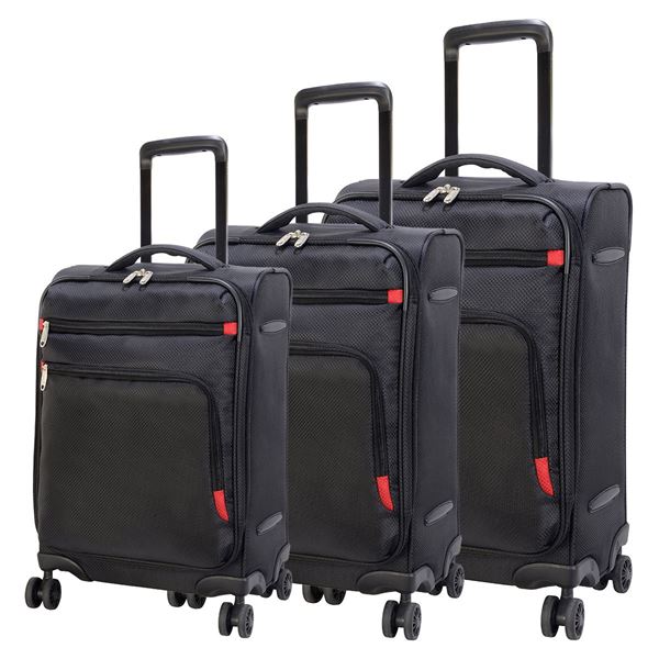 תמונה של סט מזוודות קלות קופנהגן  4205-72 שחור