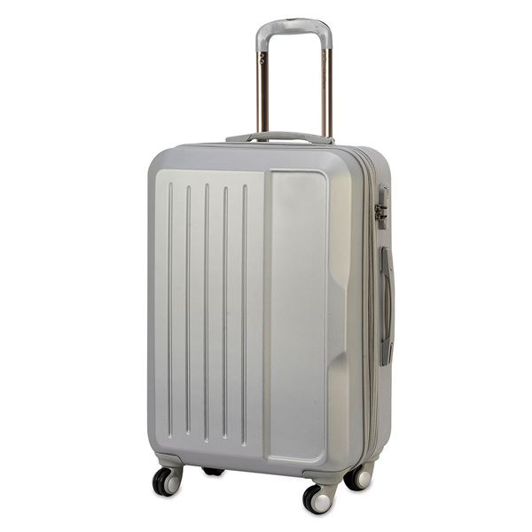 תמונה של מזוודת טרולי 4 גלגלים 20'' בוסטון  6303-52W  כסף