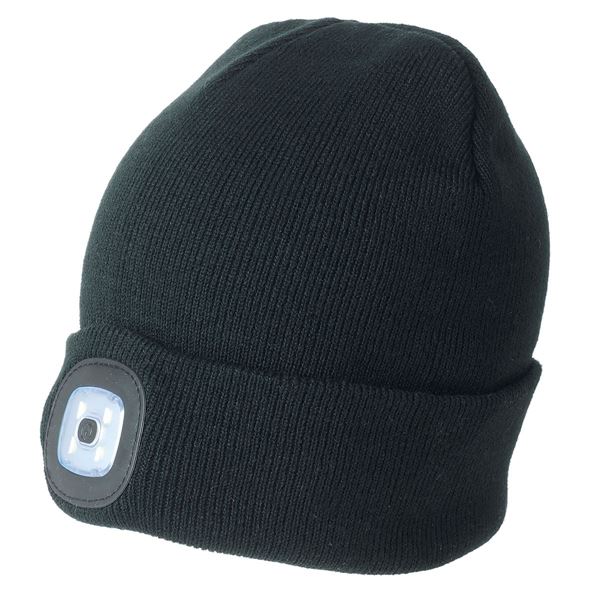 תמונה של כובע גרב ביני עם תאורת לד 9363 שחור